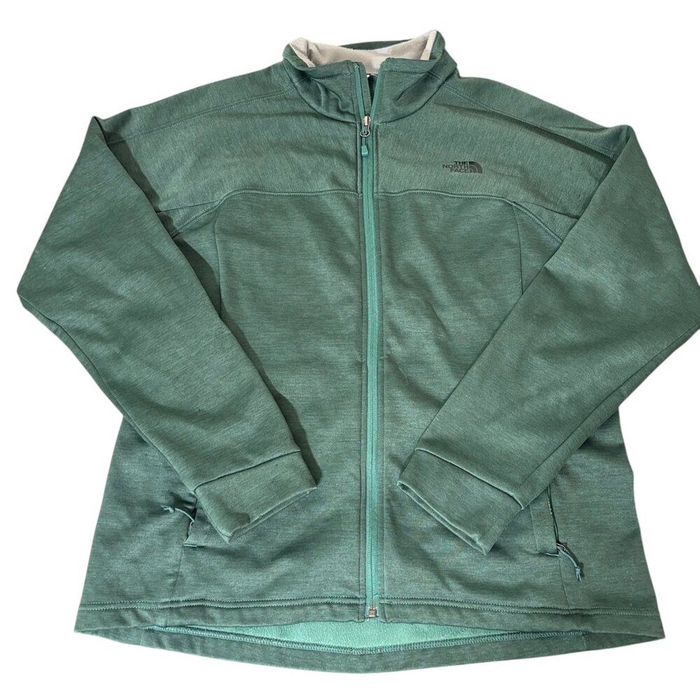 North Face Men's Zip Up Jacket Hunter Green Size XL